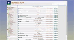 Desktop Screenshot of ancientlocations.net
